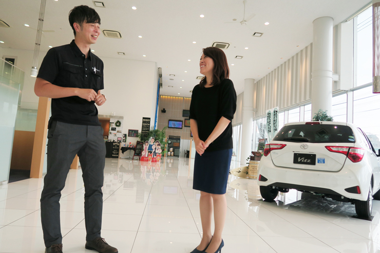 ネッツトヨタ福井 森川さんインタビュー風景