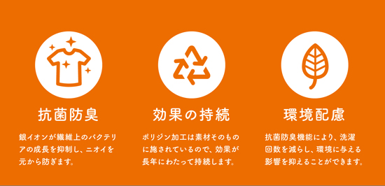 ポリジンの3つの特長