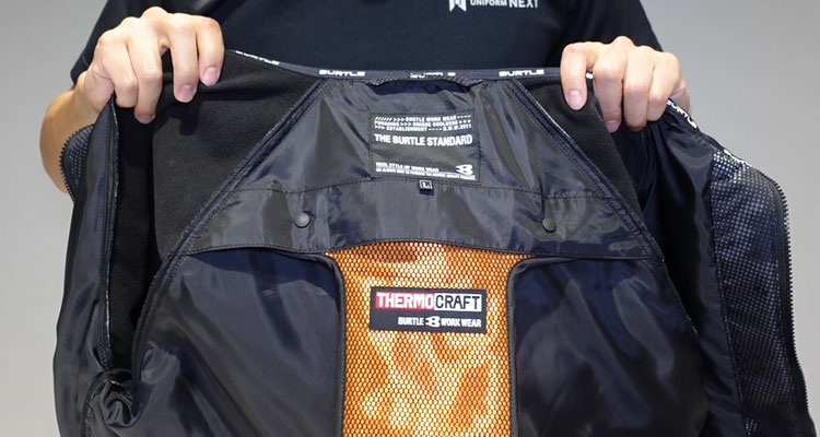 サーモクラフトの装着位置