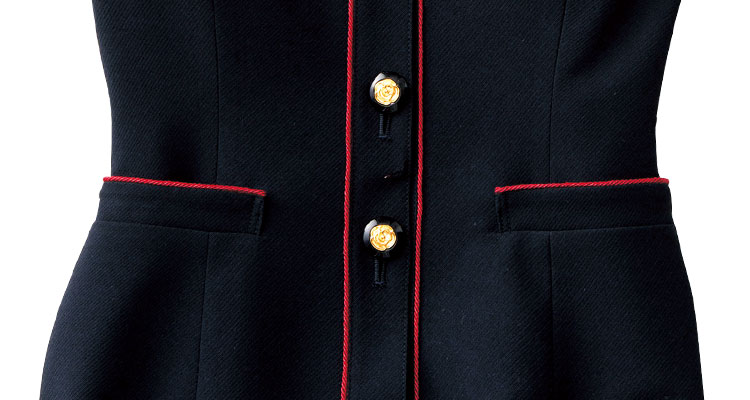 パイピングを使ったベスト