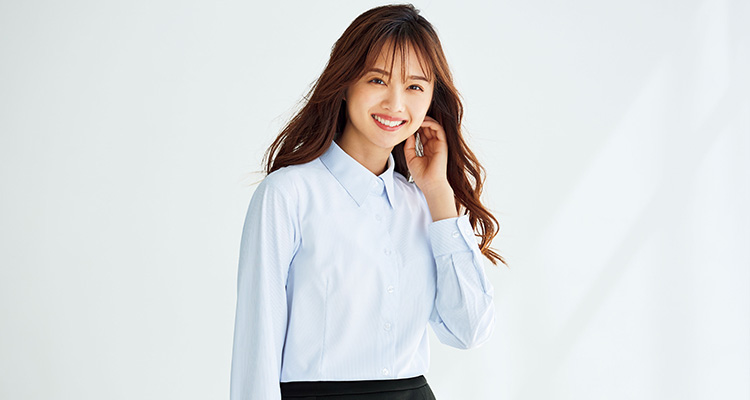 透けにくいブラウス(EW8875)