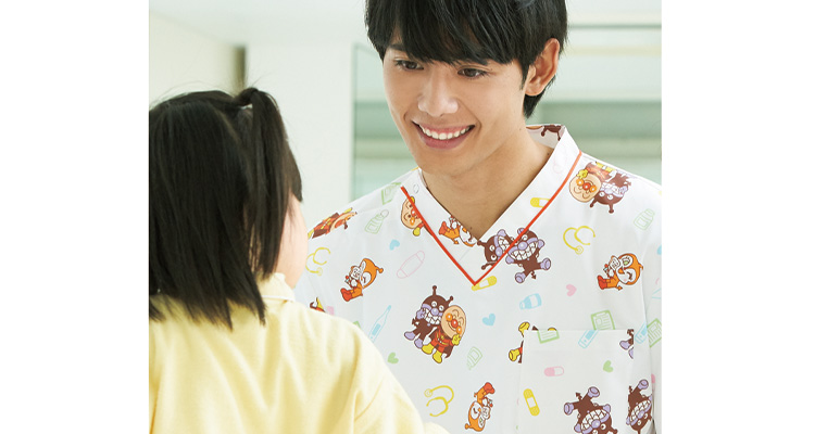 アンパンマン柄のスクラブ