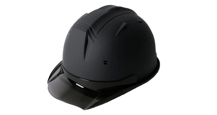 [帽体 ABS製/ひさし PC製]ヘルメット SS19V型TP式RA マット塗装(B5-SS19VTPRAMT)