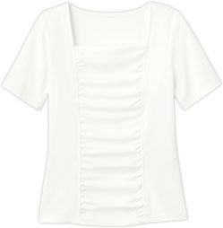 通年]半袖ギャザーTシャツ(23-WP318) | ハネクトーン早川株式