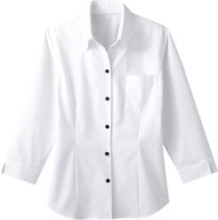期間限定のお買い得商品 ベルカラーシャツ/七分袖[女性用](32-34207) 株式会社ボストン | ウェア