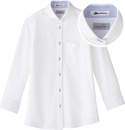 ☆未使用極美品☆MORABITO ノーカラーリラックスホワイトブラウス 白シャツ KOEISTORE ブラウス レディース 春 夏 春夏 黒 白 無地 長袖