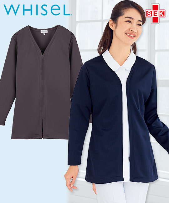 レディースジャケット/カーディガン[女性用](01-WH90063) 株式会社自重堂 クリニックユニフォーム