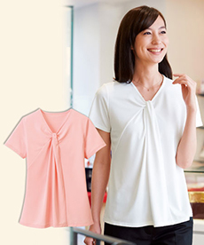 【在庫限り】[通年]半袖ツイストネックTシャツ(23-WP323)