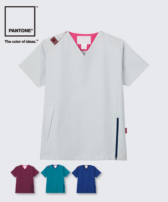 FOLK PANTONE CK702 スクラブ 白衣 男女兼用 医療用スクラブ 医療 メディカル クリニック デンタル 歯科 おしゃれ カラースクラブ フォーク