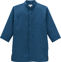 日本全国送料無料商品 特集 スタンドカラー和シャツ[男女兼用](34-FB4573U) | 株式会社ボン 研究開発用品