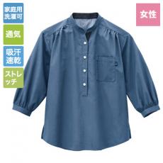 スタンドカラーシャツ/プルオーバー[女性用](32-24242)