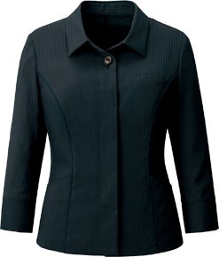 通年]シャツジャケット[シャドーストライプ/消臭/ストレッチ/八