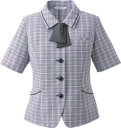 事務服　15号　3セット 春夏用]オーバーブラウス[ストレッチ/吸汗速乾](A9-ESA923