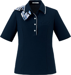【お取り寄せ】ボンマックス ポロニット ブルーグレイ 17号 AD8804-36 AD8806（ボンマックス）｜事務服