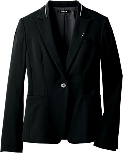 ブラック 刺繍入り テーラードジャケット EMBROIDERED CHAIN TAILORED JACKET / 313175252001 – satoseni