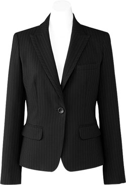 ボンマックス（ユニフォーム） ベスト 事務服 ストライプ ニット