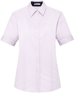 申込期間25年08月04日13時まで_ボンマックス 半袖ブラウス　ピンク　２１号_取寄商品 事務服 rb4544 ボンマックス 半袖ブラウス【オフィス制服の通販