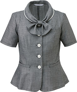70%OFF‼️15号❤️新品⭐️事務服❤️スカートスーツ⭐️無地✖️チャコールグレー アウトレット】紺無地調 タックフレアスカート セットアップ着用