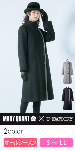 MARY QUANT LONDON マリークワント コート ブラック M - メルカリ