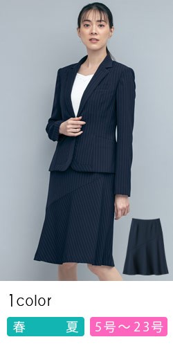 B6496■美品■マーリエパーエフデ ストライプ スカート 19 大きいサイズ ストライプスカート