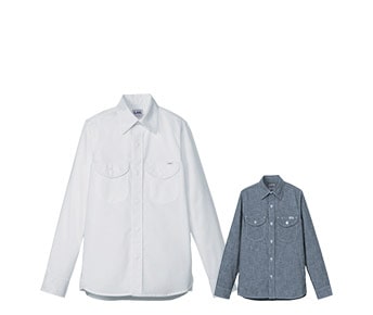 ボンマックスの女性用長袖シャツ(34-LCS43003)