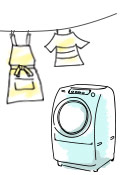 イージーケアエプロン洗濯画像