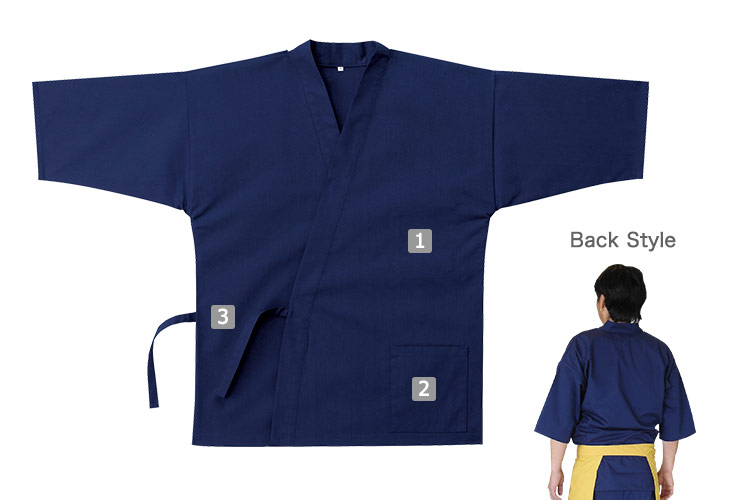 作務衣/上衣(02-25700)の商品詳細