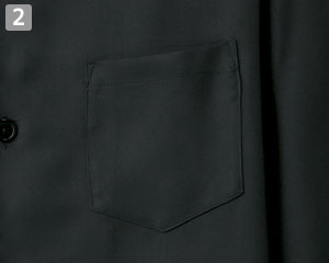 コックシャツ/五分袖(31-7751)の商品詳細「左胸ポケット」