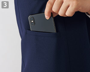 チェニック風ベスト(31-AS8526)の商品詳細「右脇スマホポケット」