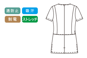 動きやすさに女性を美しく魅せるシルエットの画像