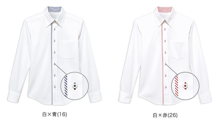 長袖ニットシャツ(32-24309)のカラーバリエーション