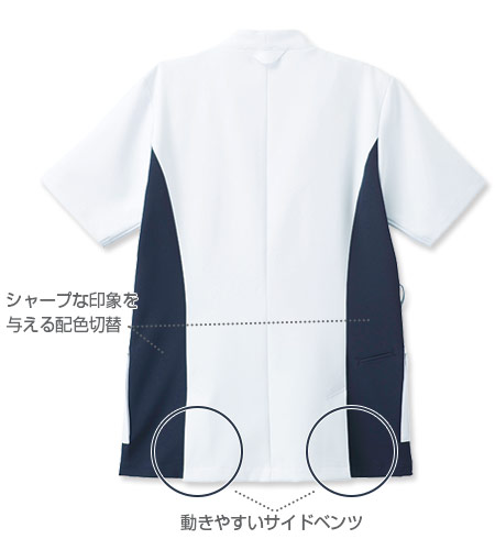 サイドの配色でシャープにのイメージ図