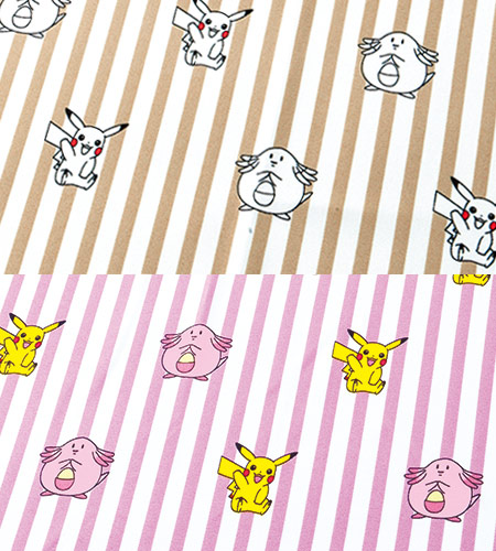 かわいいポケモン生地のイメージ図