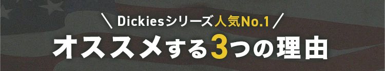 ディッキーズ 76-7033SC オススメする3つの理由