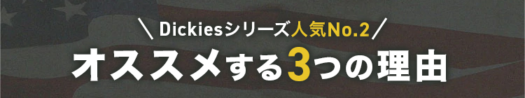 ディッキーズ 76-7040SC オススメする3つの理由