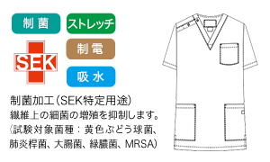 ナガイレーベンのスクラブ cpp5332の素材