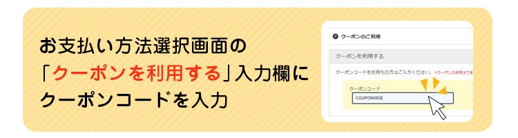 お支払い方法選択画面で入力