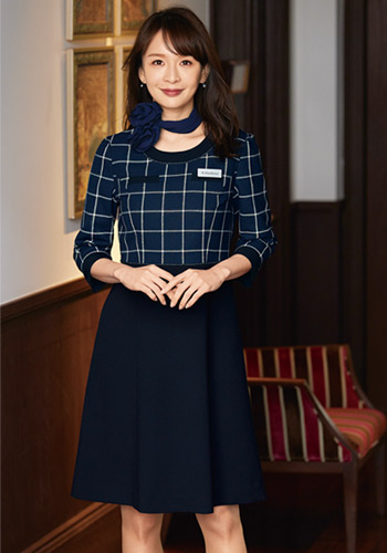 ショップ販売員向け制服 ワンピーススタイル(21-62010)