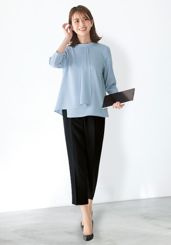 40代からの大人女性向けユニフォーム ブラウス(34-bcb4102)