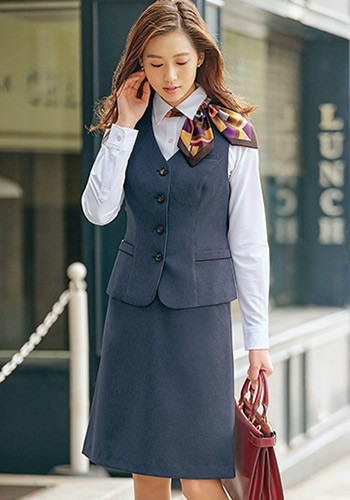 アラフォー以上の大人女性向け制服 ベストススタイル(61-630011)"