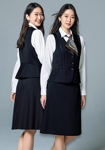 40代からの大人女性向けユニフォーム ベスト(89-04591)