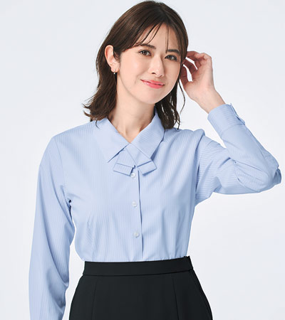 事務服透け防止ブラウス(34-rb4164)