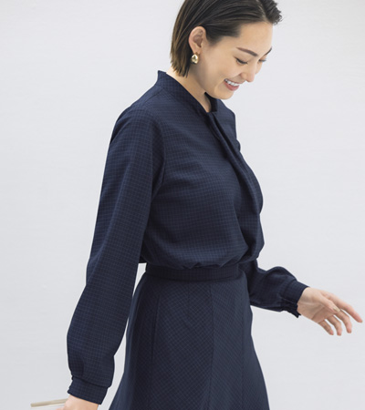 事務服おしゃれなブラウス(89-37221)