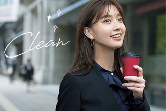 清潔加工の事務服