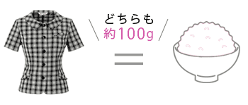 どちらも約100g