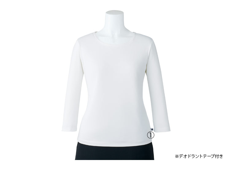 カットソー[MARY QUANT/ストレッチ/七分袖](22-M13031) 株式会社チクマ オフィスユニフォーム