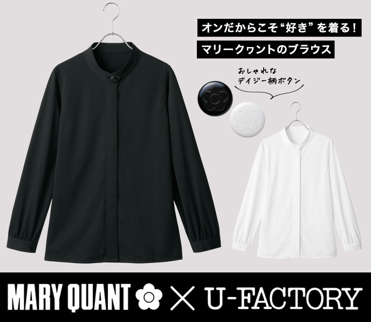 通年]MARY QUANT ブラウス[ニット/吸汗速乾/防透](22-M13041) 株式会社チクマ オフィスユニフォーム