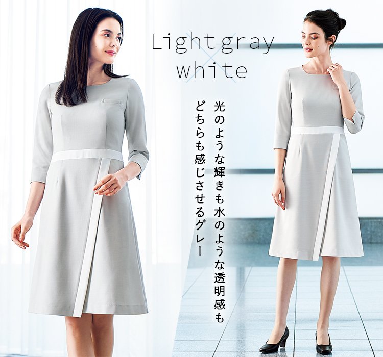 通年]MARY QUANT ワンピース[ストレッチ/抗菌消臭](22-M53131) 株式会社チクマ オフィスユニフォーム