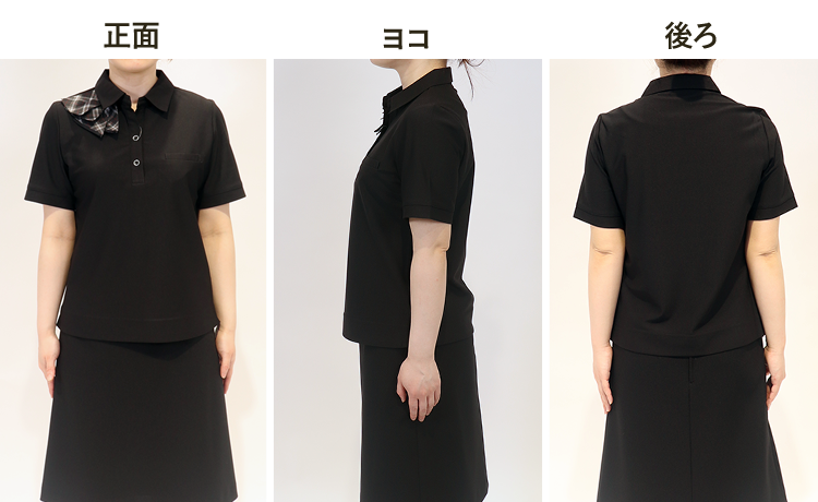 事務服ポロシャツ(28-gcsl2204) スタッフ着用1