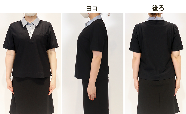 事務服ポロシャツ(33-gcsl2304) スタッフ着用3